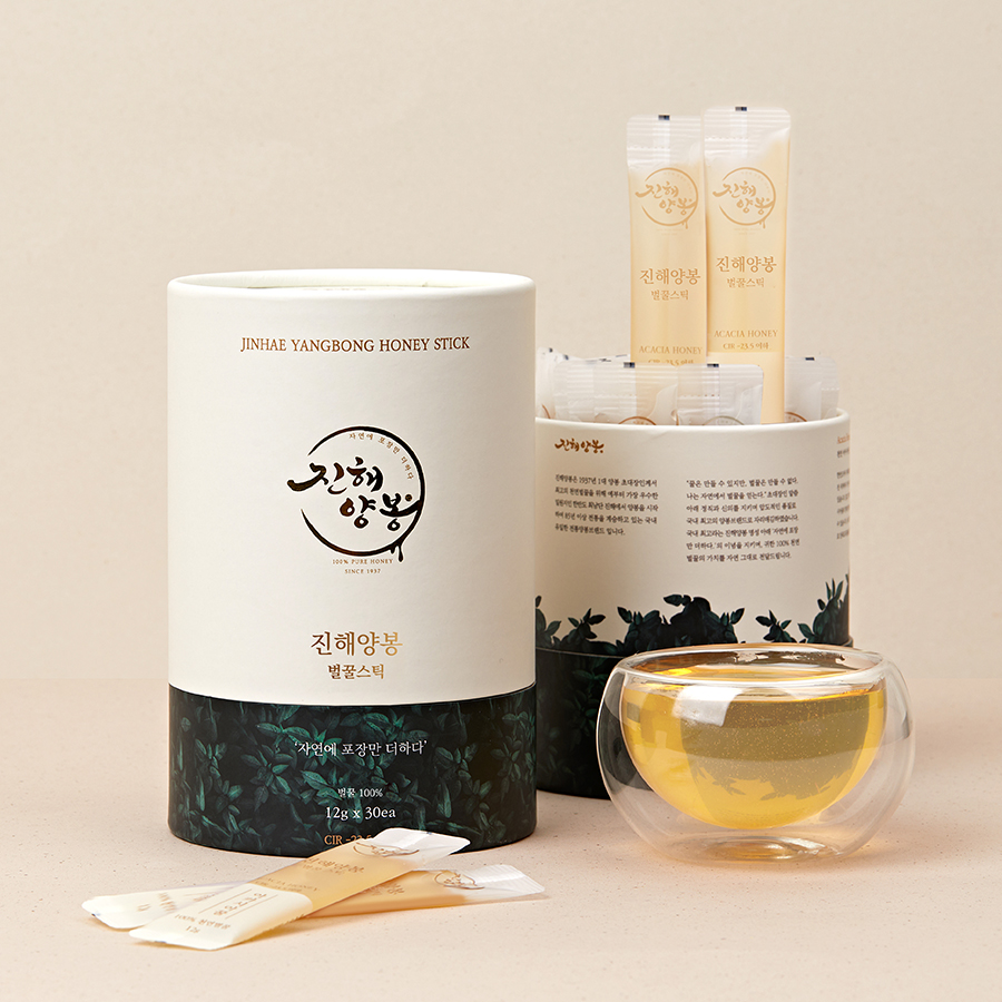 진해양봉 꿀스틱 국산 야생화 잡화꿀 벌꿀 휴대용 허니스틱 12g 30개 답례품 선물 세트 이미지 3
