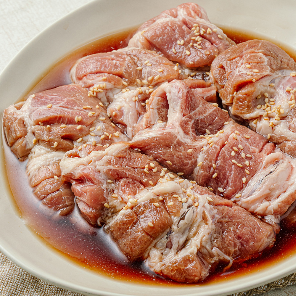 한돈 냉장 수제소스 양념 돼지갈비 1kg - 상세 이미지 2