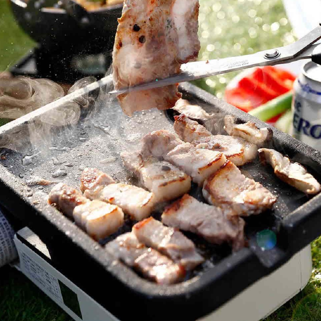 1인 화로 구이 일인용 미니 불판 삼겹살 소고기 구이용 그릴