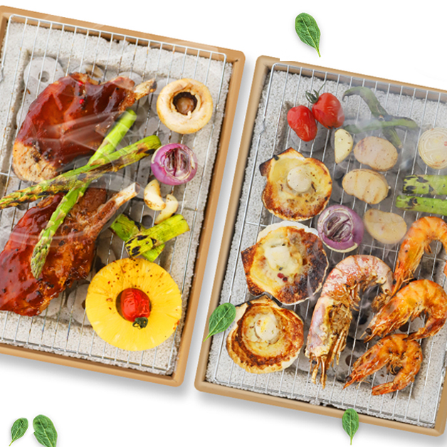 1+1 꾸버스 투타임 바베큐그릴 일회용 캠핑 화로대 휴대용 숯불 화로 간편점화 BBQ 4판