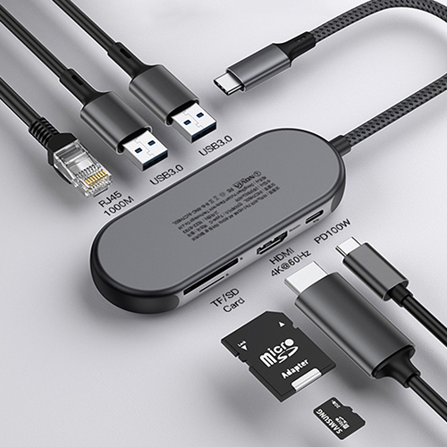 아이노비아 7in1 HDMI 4K 60Hz 미러링 랜 멀티허브 - 상세 이미지 3