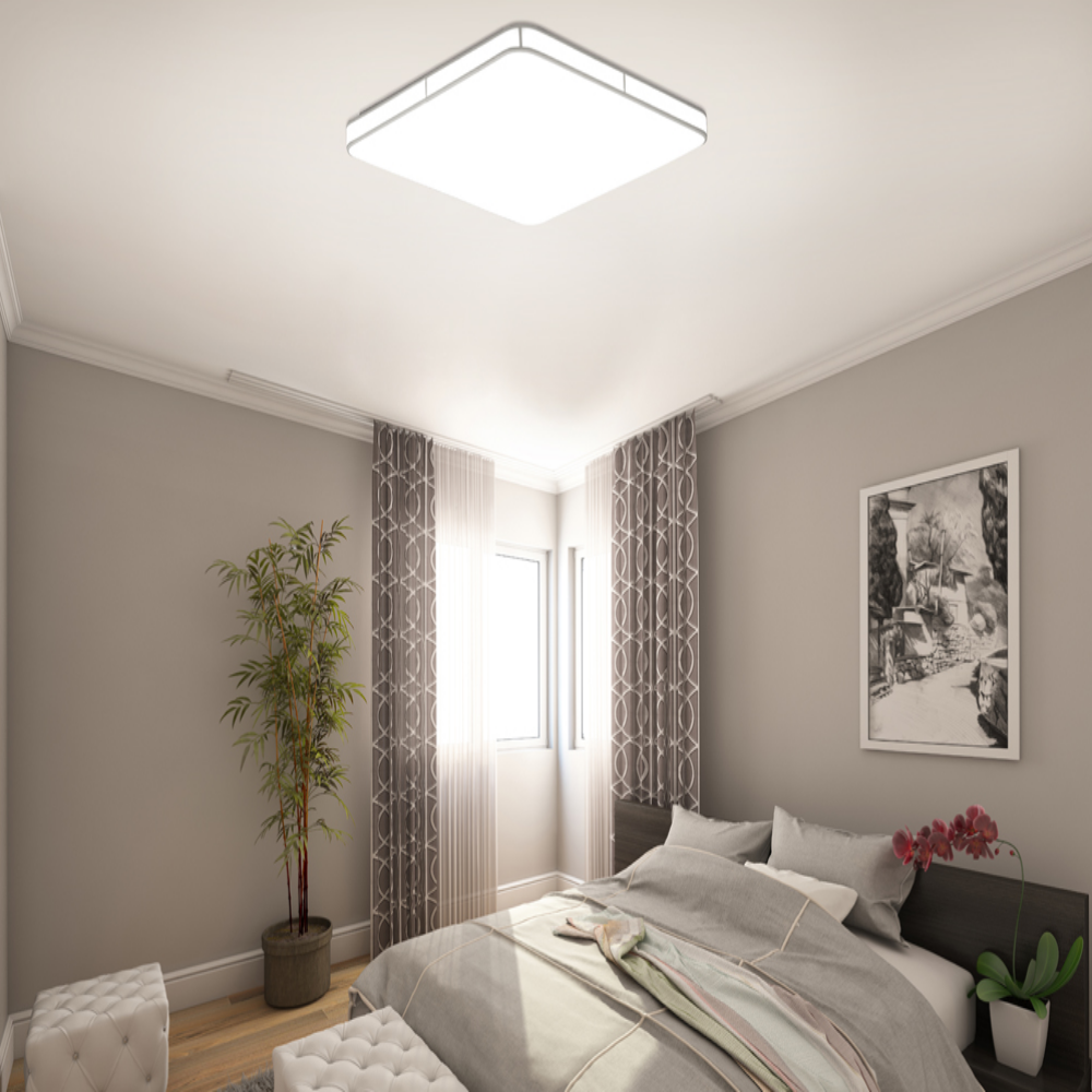 무료+당일발송/KC인증 바리솔 방등 국산 LED 사각 안방등 전등 50W, 주광색 - 상세 이미지 5