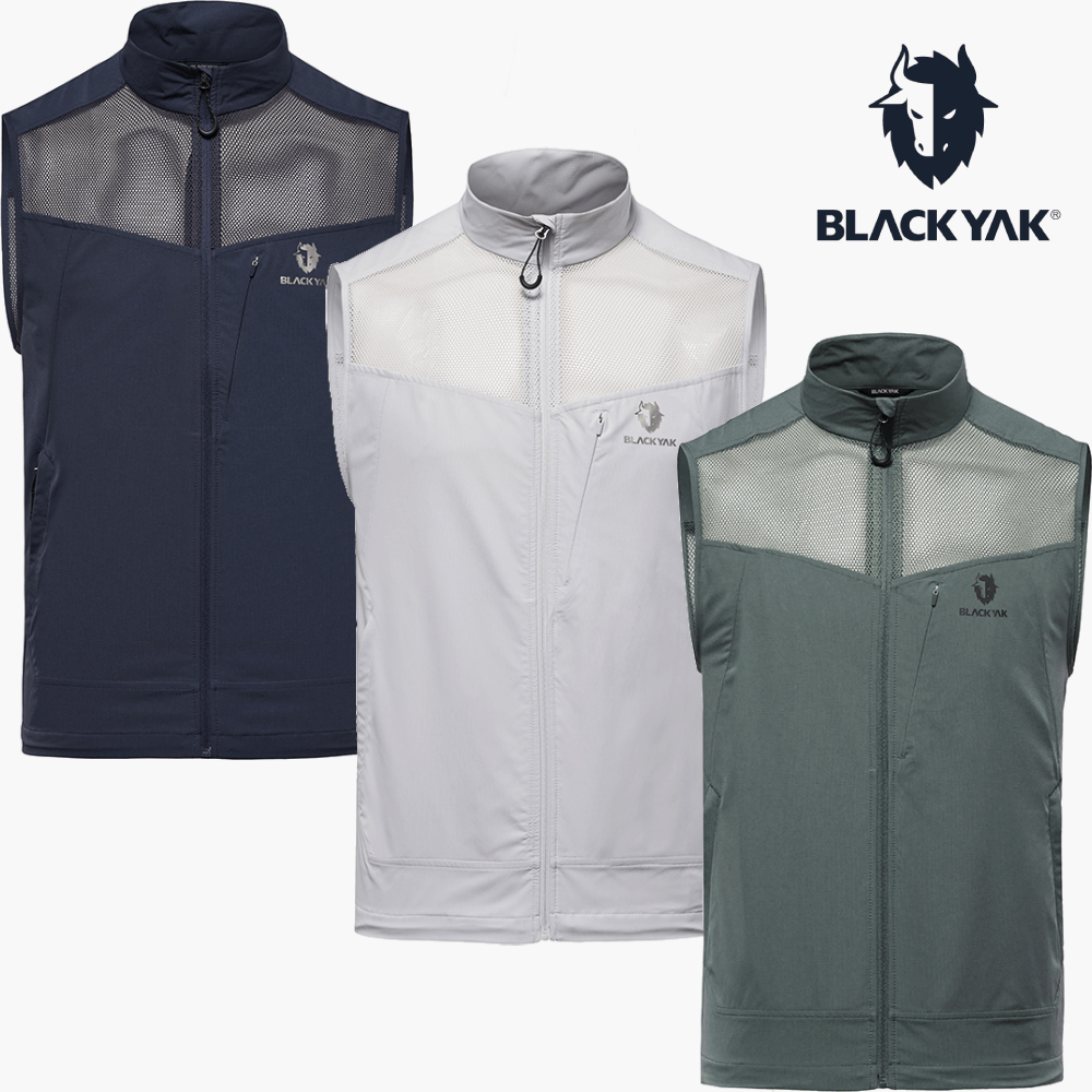 블랙야크 망사 등산조끼 아웃도어 남자여름조끼