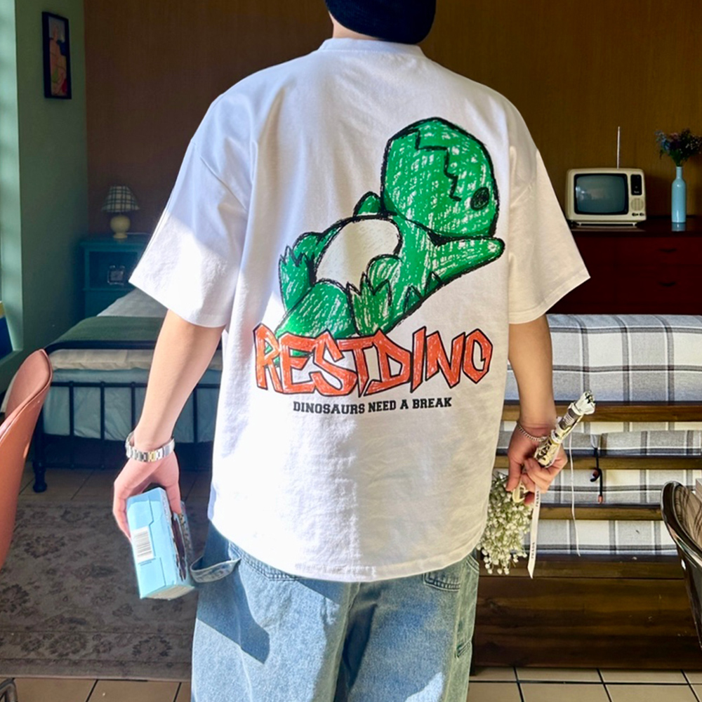 공룡반팔티 분또반팔 쿨티셔츠 - 상세 이미지 5