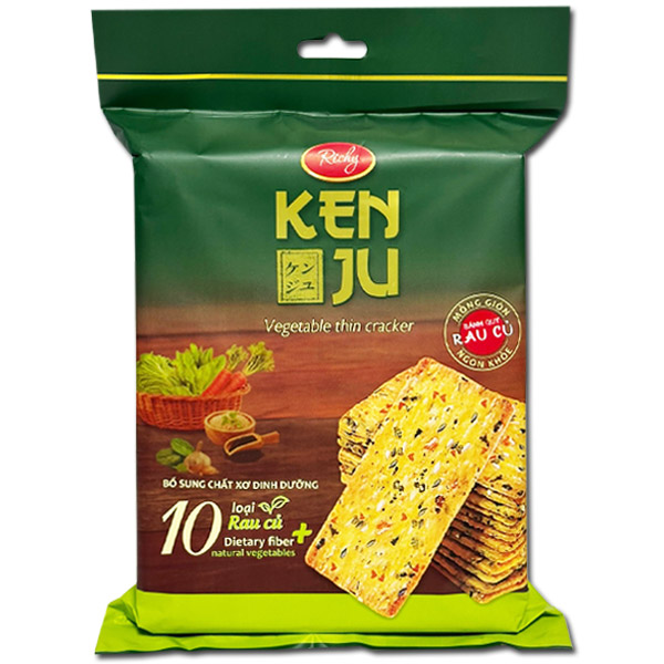 리치 켄주 야채 크래커 대용량 수입 과자 192g - 메인 이미지