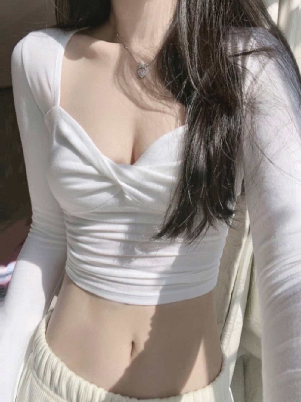 환승 연애3 18화 혜원 꼬임 니트 섹시한 슬림핏 옷 패션 - 상세 이미지 2