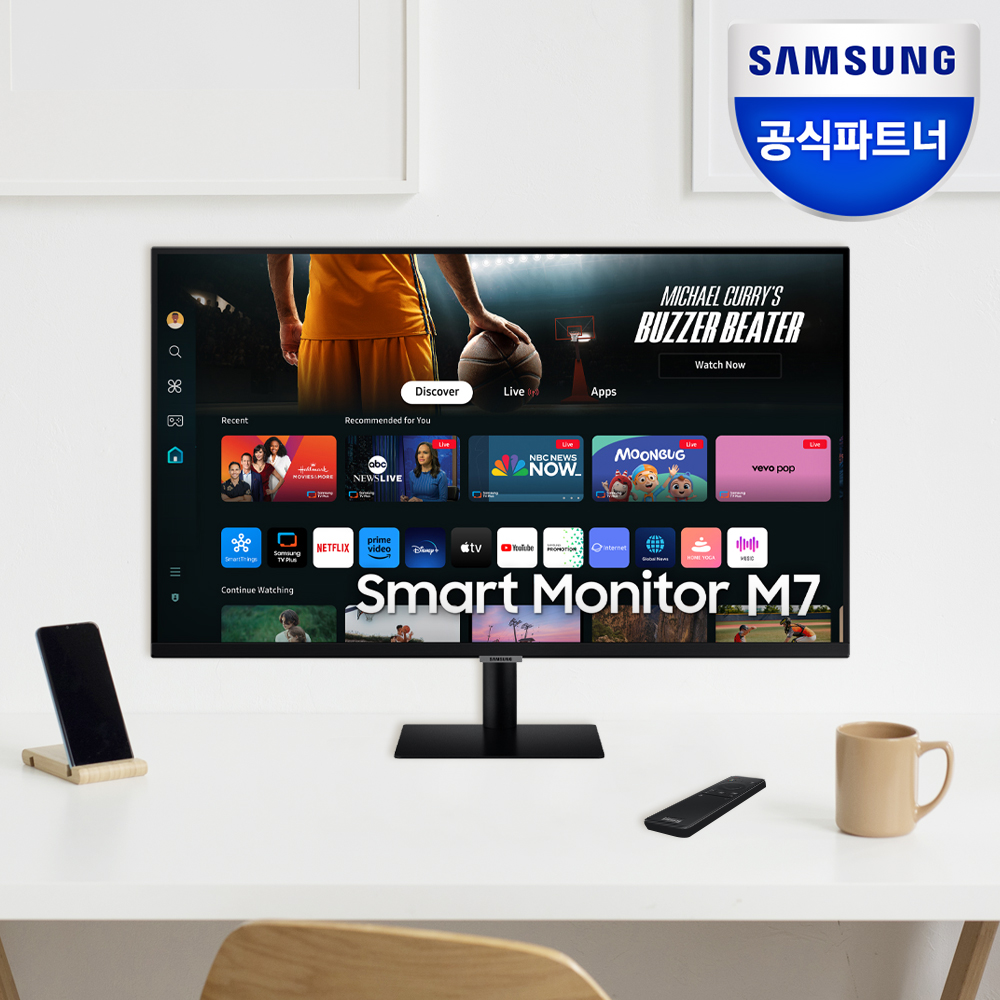 삼성전자 스마트모니터 M7 LS32DM700 80cm(32인치) UHD 4K