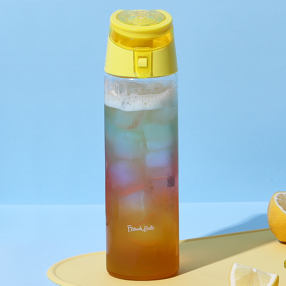 1+1 프렌치불 트라이탄 원터치 휴대용 물병 물통 티보틀 650ml - 상세 이미지 2