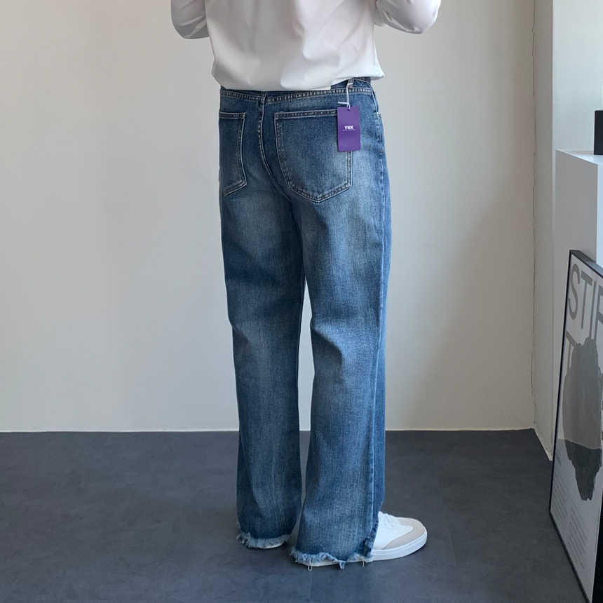 (SALE)남자부츠컷청바지 남자세미와이드청바지 - 상세 이미지 2
