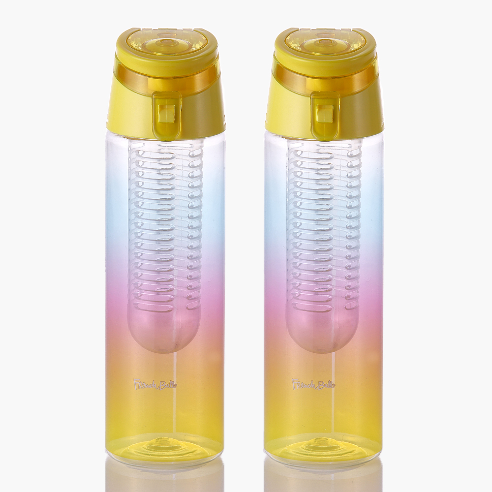 1+1 프렌치불 트라이탄 원터치 휴대용 물병 물통 티보틀 650ml - 상품 이미지