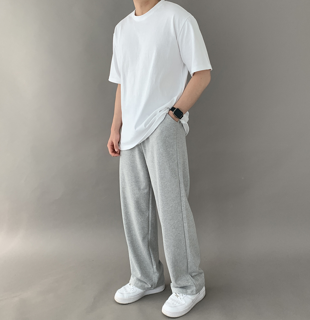 10수반팔 안비치는흰티 두꺼운반팔티 이미지 6