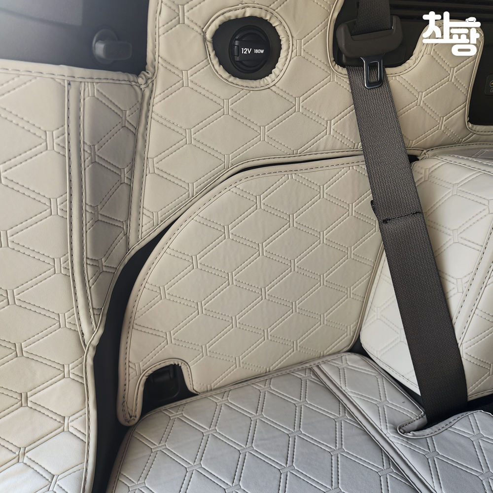 차팡 SUV 트렁크매트 현대 디올뉴싼타페MX5 6인승(26년형)도어LED무 차박매트 풀커버 - 상세 이미지 5