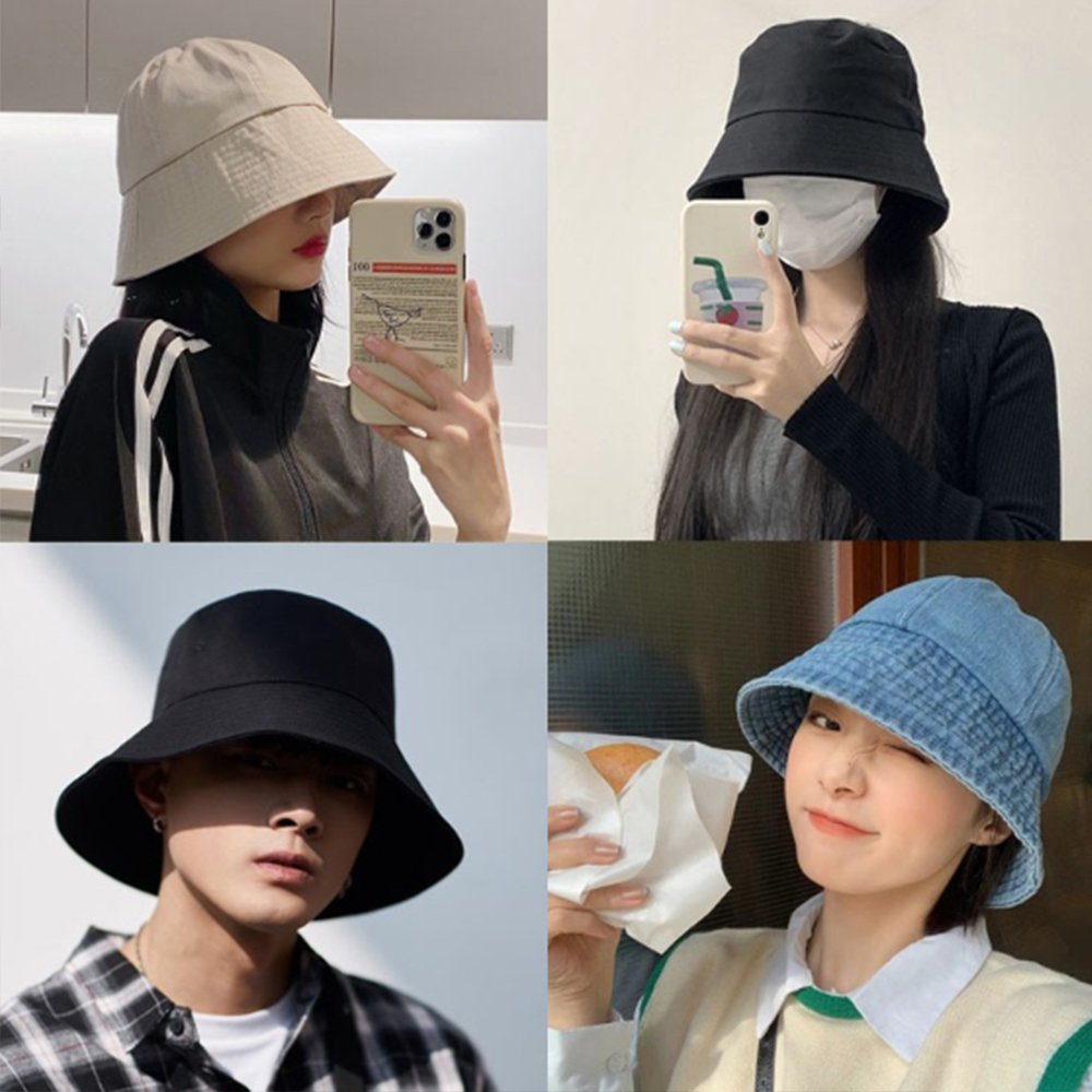 벙거지 모자 여자 여성 비치 여행 산책 모자 명품 버킷햇 남자 남성 챙넓은 여름 휴양지 - 상품 이미지