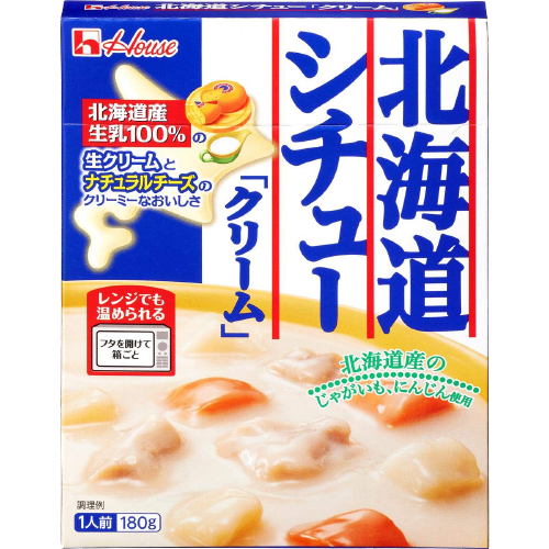 하우스 레토르트 북해도 스튜 / 홋카이도 시츄 크림 1팩 1인용 180g - 상품 이미지