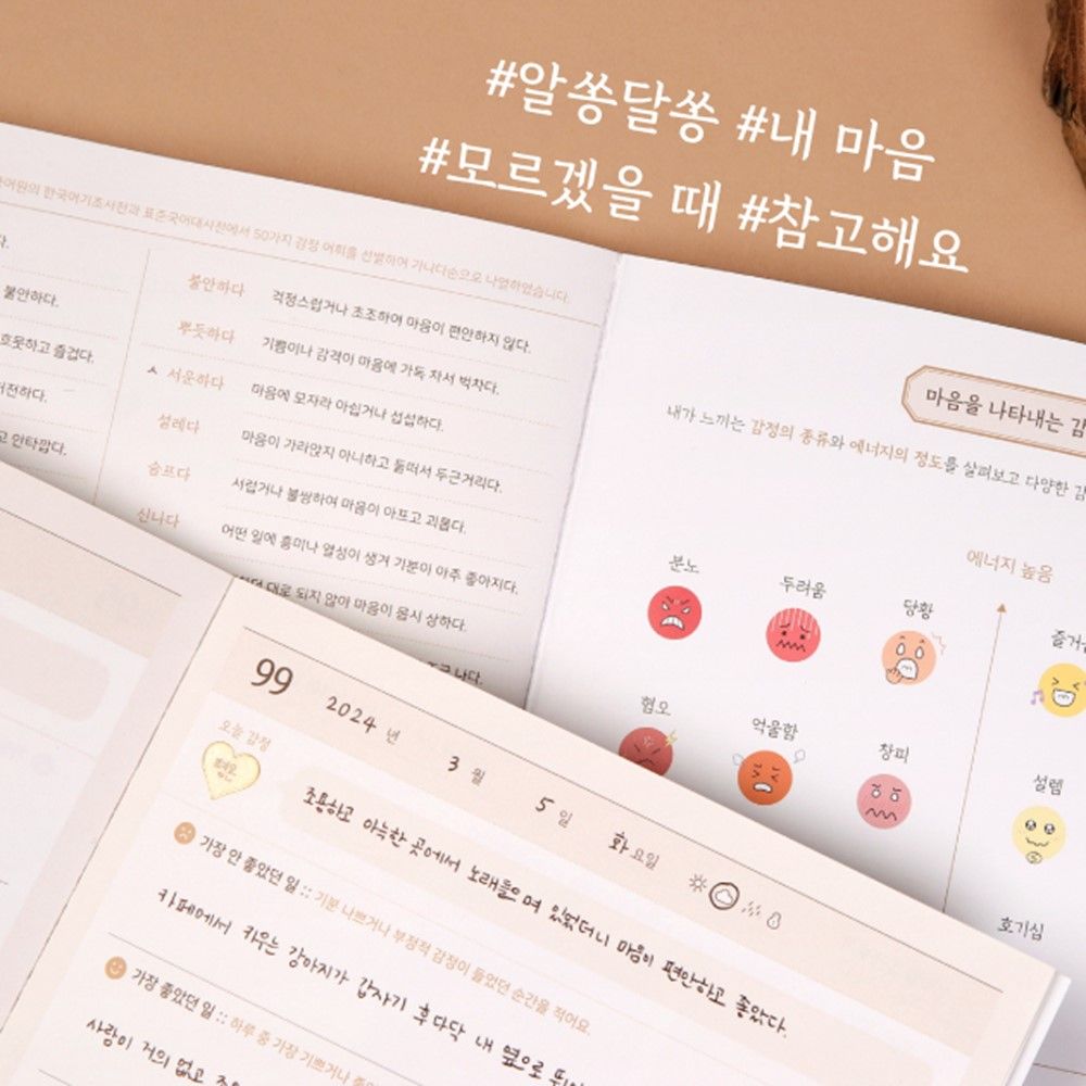 감정일기장 노트 마음 일기 세줄일기 100일 어른 만년형 이미지 7