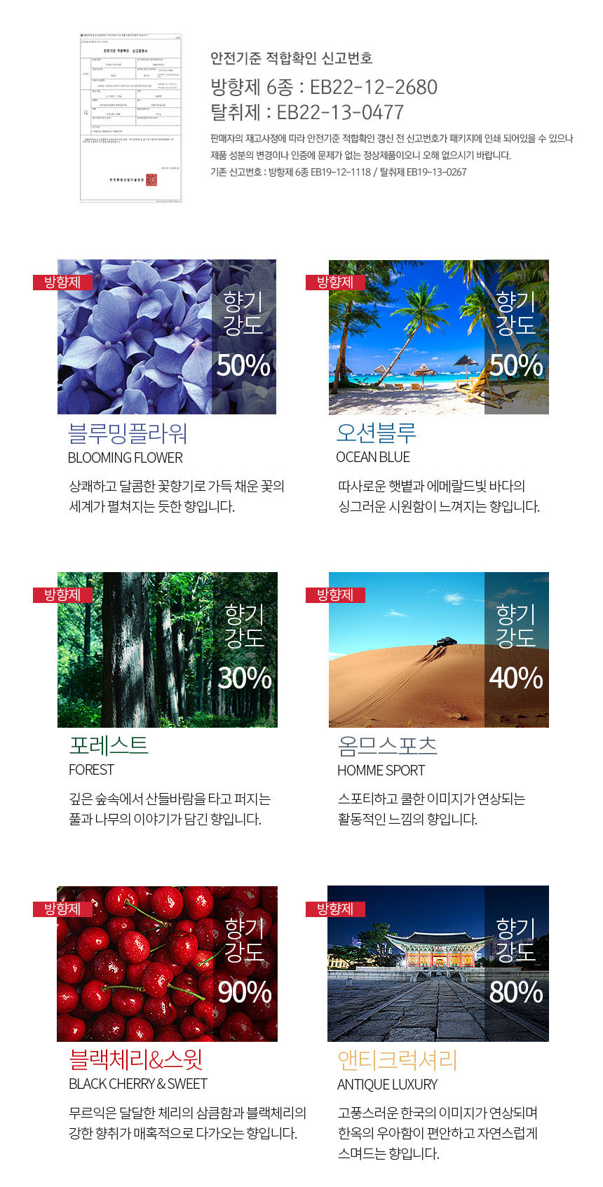 현대모비스 에어컨필터 방향제 차량용 냄새제거 블랙체리&스윗 - 상세 이미지 3