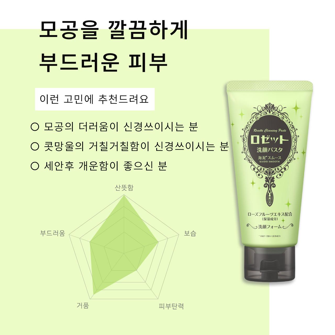 로제트 세안 파스타 씨머드 일본폼클렌징 3개세트 모공피지케어 딥클렌징 - 상세 이미지 2