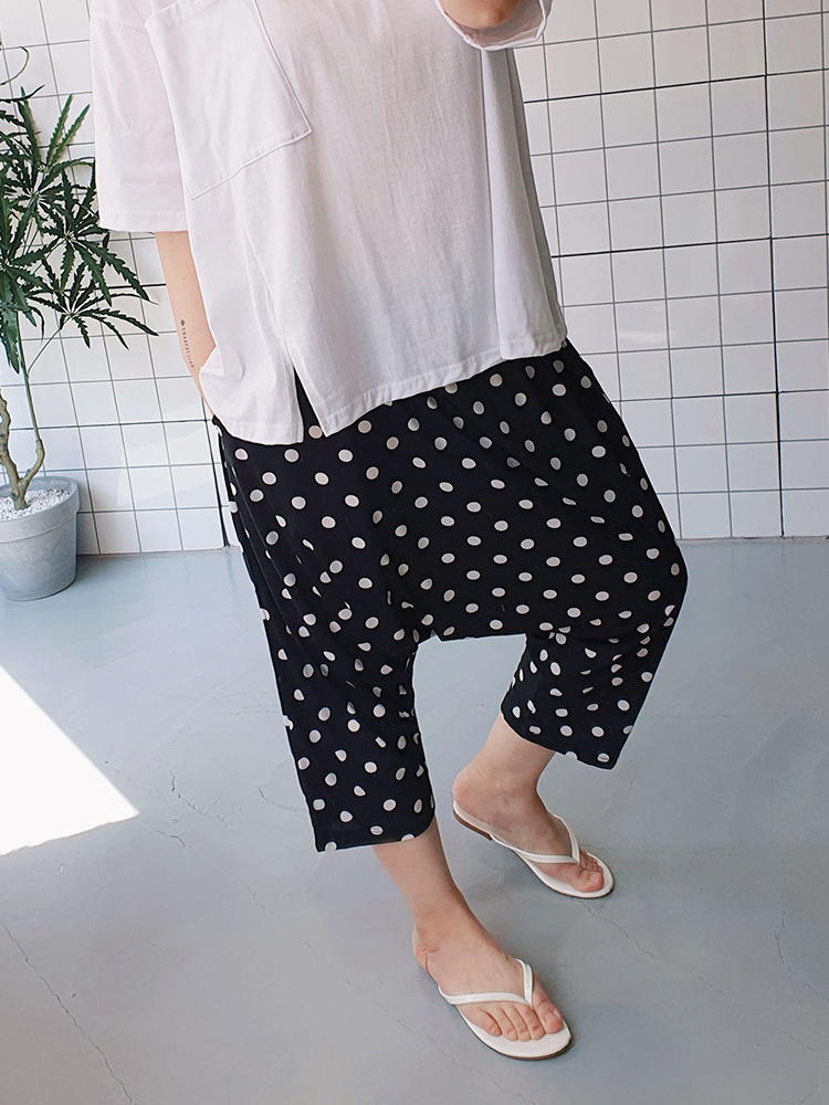 여름 냉장고 배기 바지