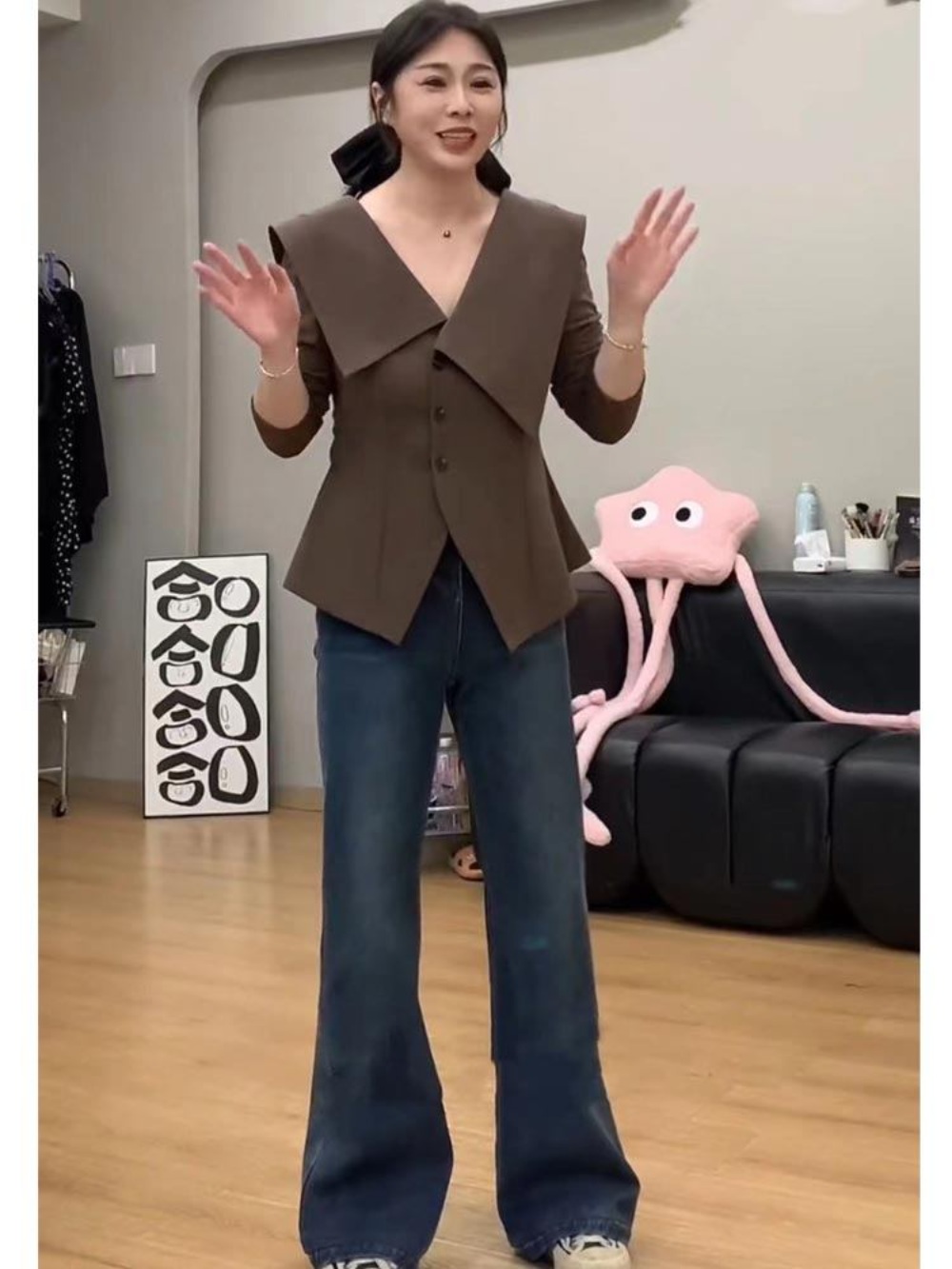 하이드 7회 이보영 나문영 블라우스 오피스 하객룩 옷 패션 - 상세 이미지 4