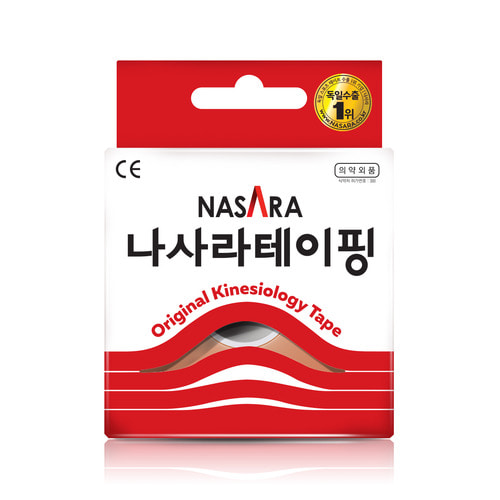 나사라 키네시올로지 테이프 (5cmX5m) 1롤 - 상품 이미지