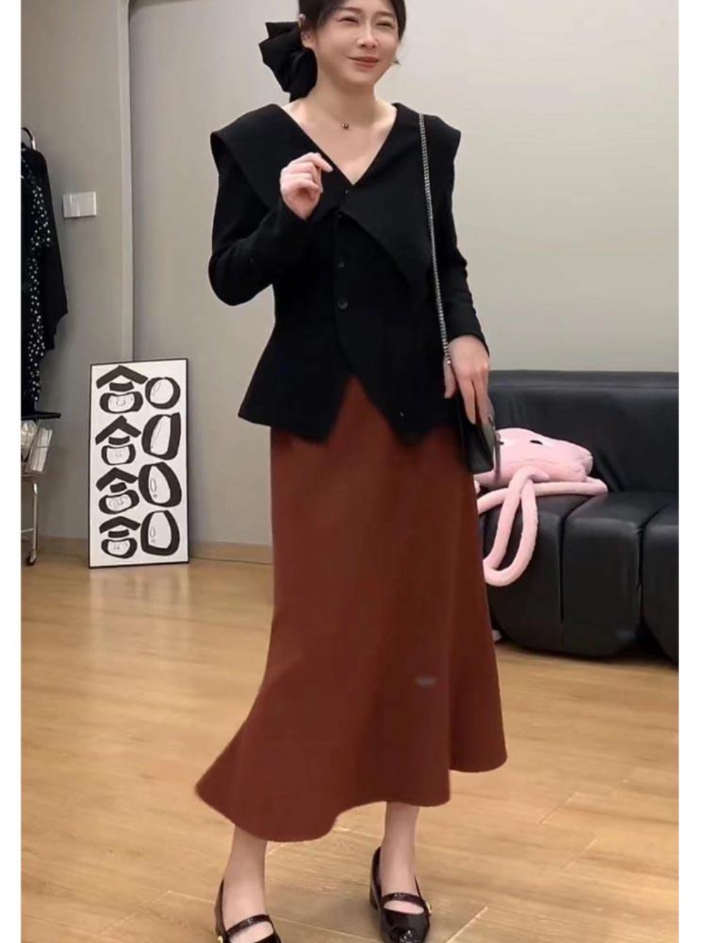 하이드 7회 이보영 나문영 블라우스 오피스 하객룩 옷 패션 - 상세 이미지 2