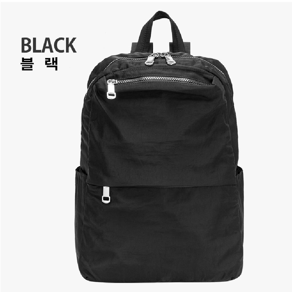 대학생 여대생 심플한 베이직 백팩 엄마 할머니 나들이 외출 여행 백팩 방수 등에메는가방 - 상세 이미지 2