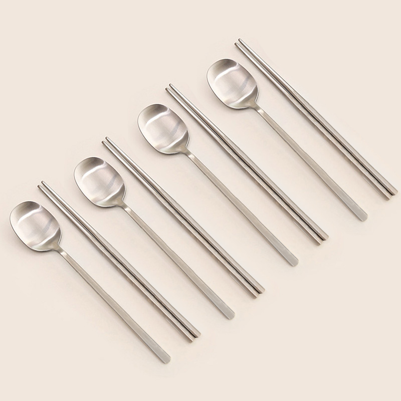 퀴진드마망 순수 4인 수저세트 실버(숟가락4P+젓가락4P)