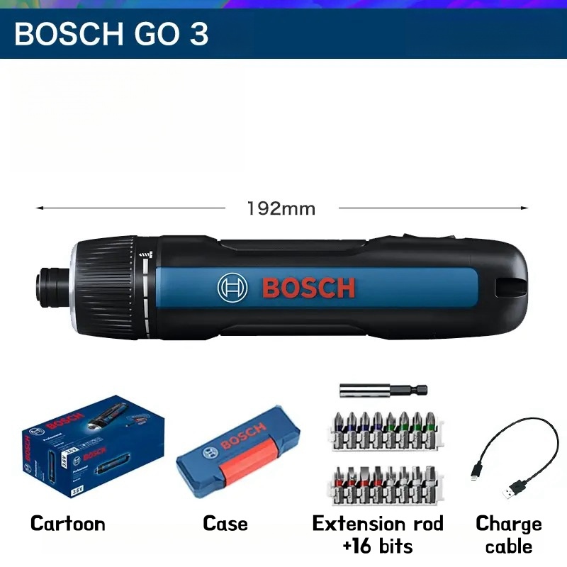 보쉬 고3 BOSCH GO3 3세대 LED 충전식 미니 전기 스크루 무선 전동 드라이버 - 상세 이미지 3