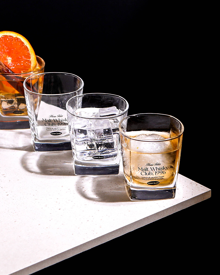 몰트 위스키 1996 감성 레터링 온더락잔 하이볼잔 200ml