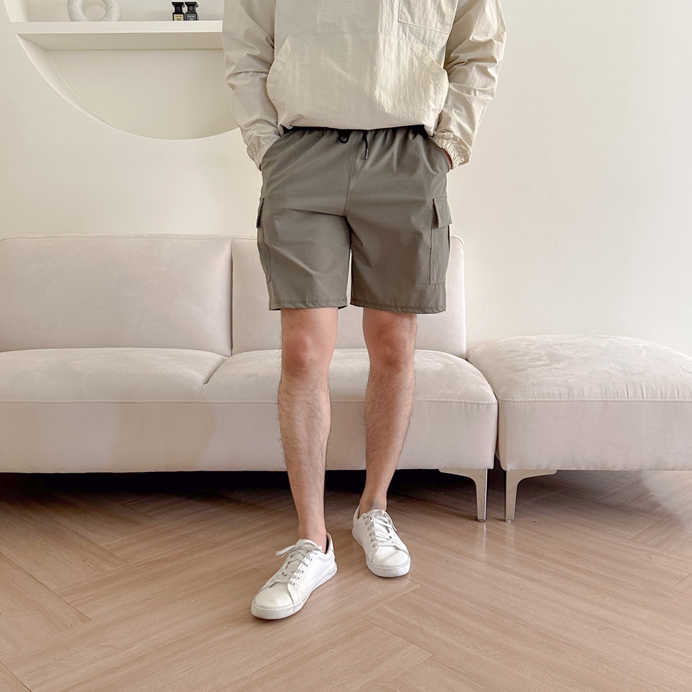 스판 밴딩 카고반바지 시원한 반바지 휴가 여행 여름 이미지 7