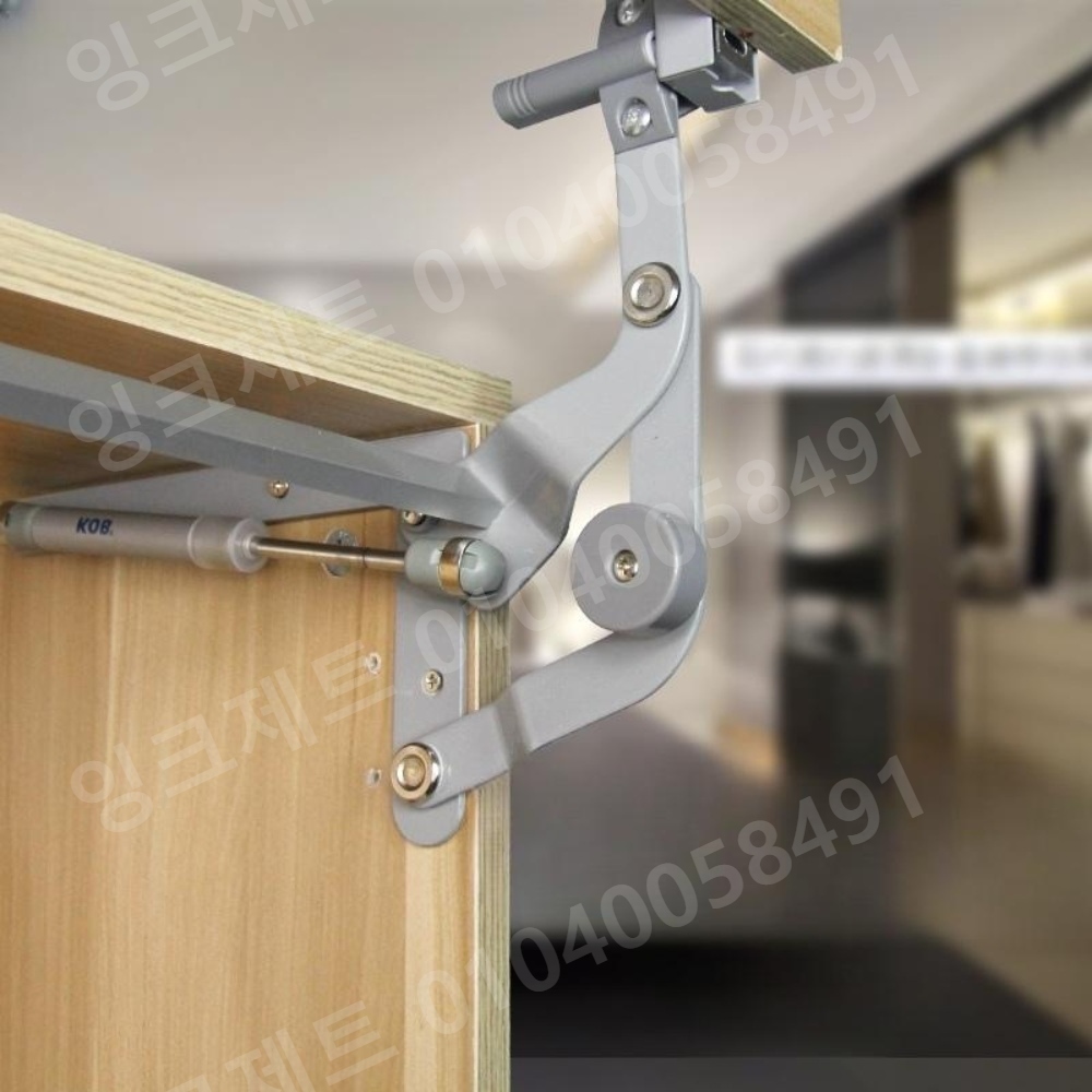 싱크대 쇼바 철물 가이드 선반장 수직 댐퍼 알루미늄 - 상품 이미지