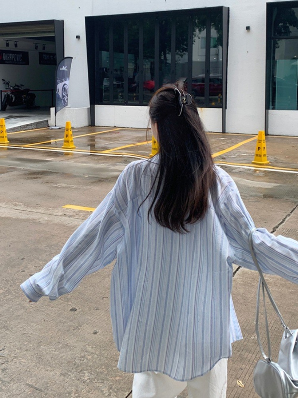 놀던언니2 6회 나르샤 스트라이프 셔츠 루즈핏 오버핏 수사반장 서은수 - 상세 이미지 4