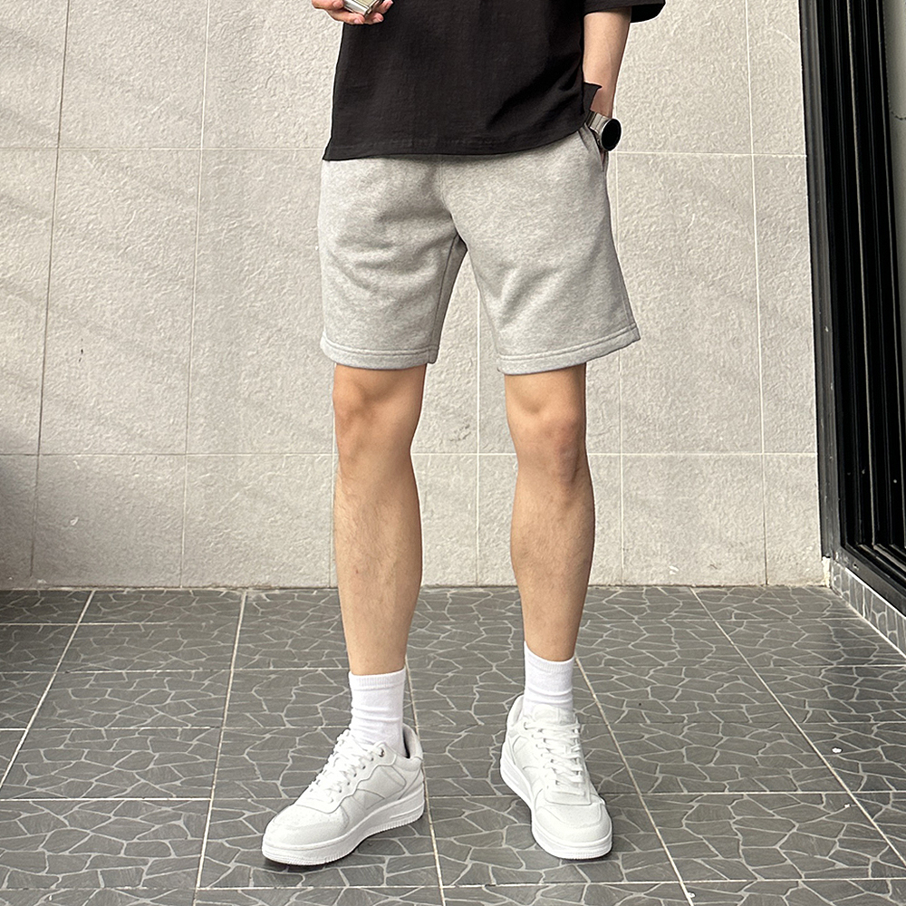 남자 반바지 밴딩 트레이닝 면 5부 반바지 - 상세 이미지 2