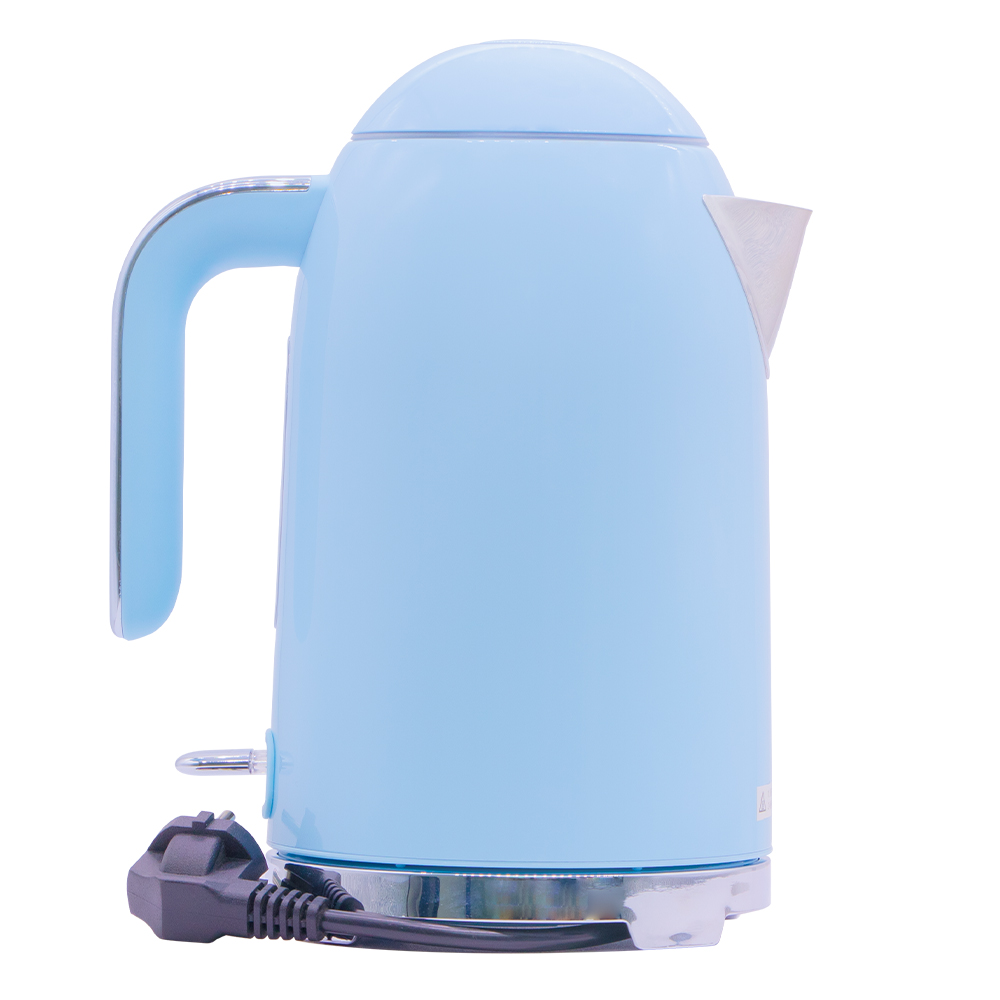 쿠잉 전기포트 KE-1701 블루 커피 분유포트 티 주전자 휴대용 무선 미니 소형 스텐