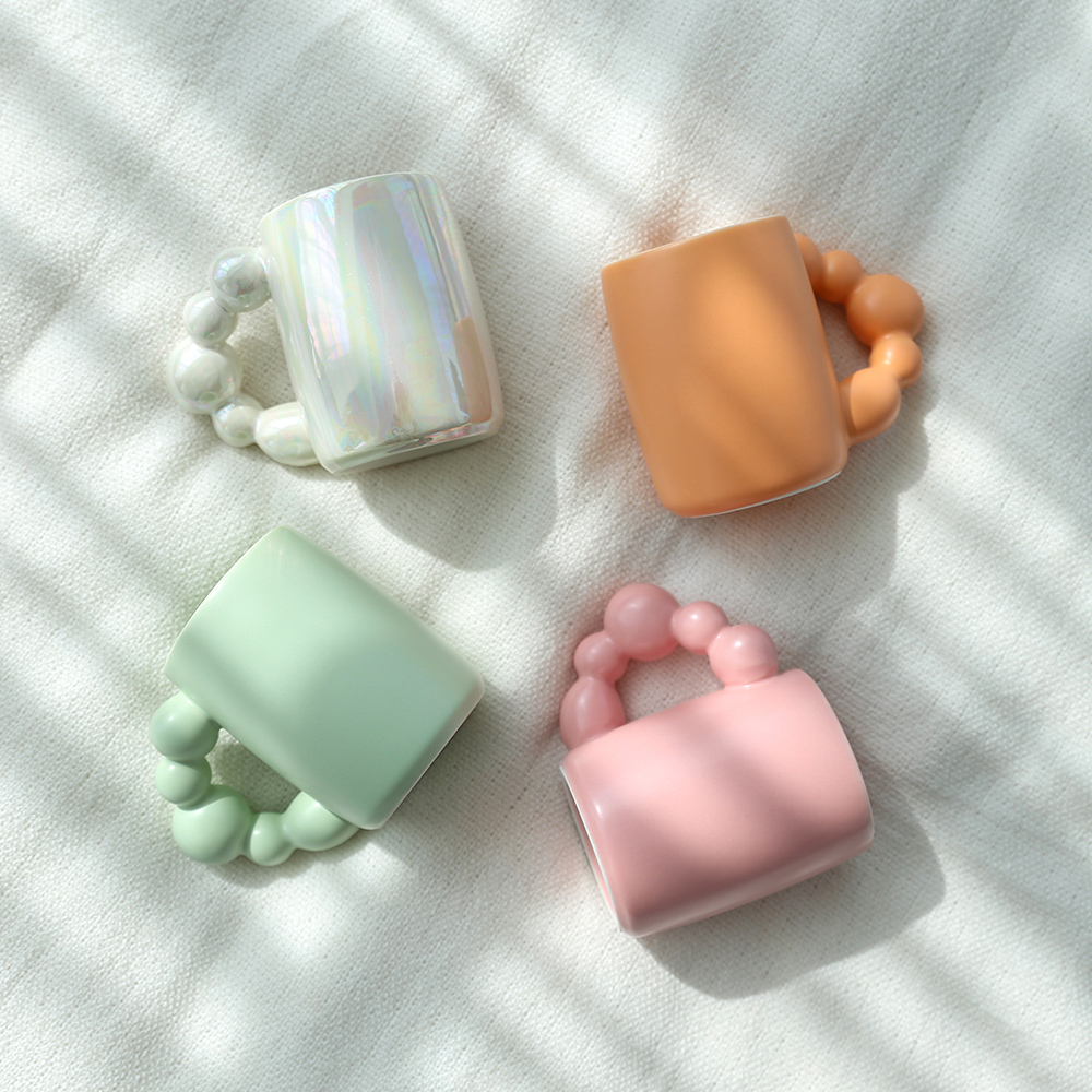 소소모소 진주 머그 2P 선물세트(4colors) 홈카페 집들이선물 - 상세 이미지 2
