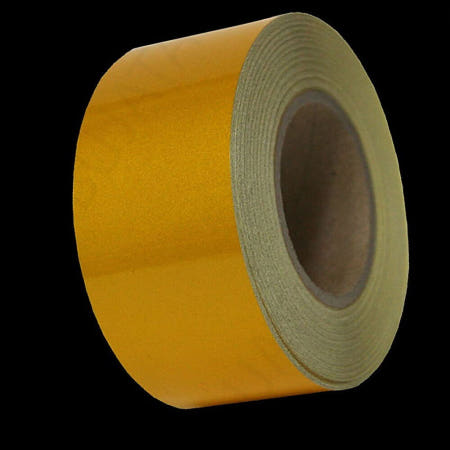 BJ 비제이 반사 롤 스티커 차량 오토바이 자전거 야간 테이프 황색 100mm