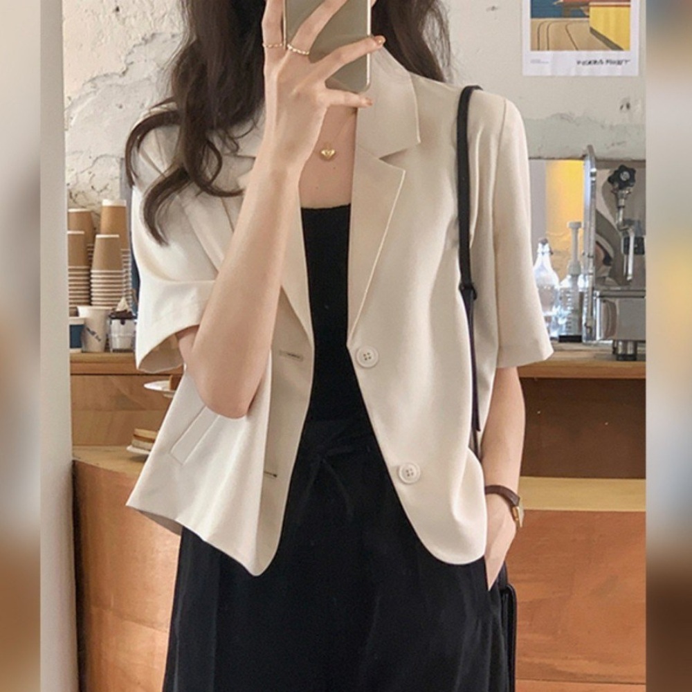 하이드 이보영 반팔 자켓 모던한 놈코어 수사반장 서은수 - 상품 이미지