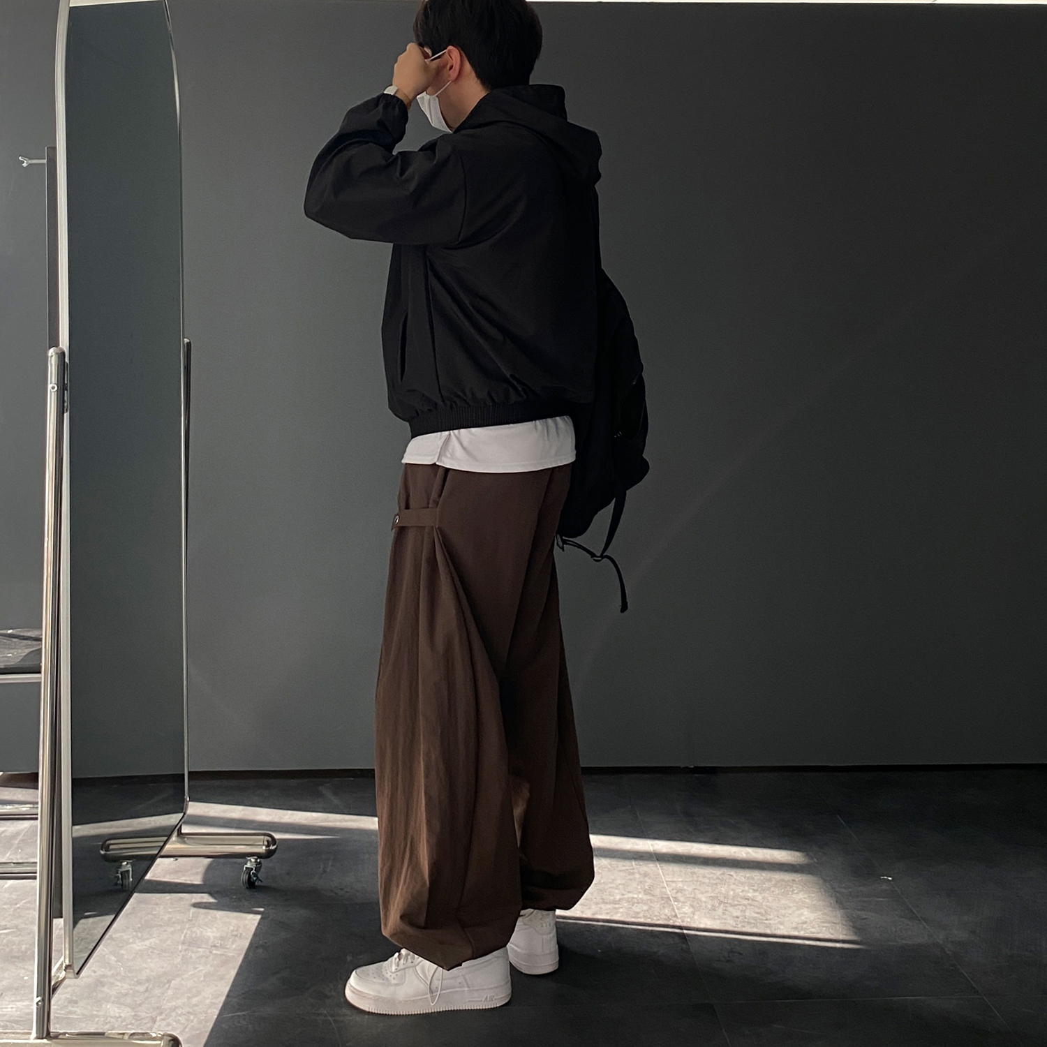 벌룬팬츠 나일론팬츠 남자와이드팬츠 이미지 8