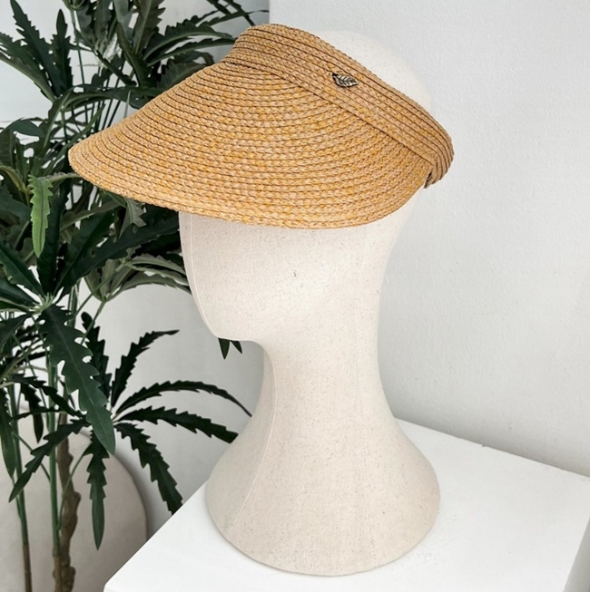 여름 여성 자외선 차단 니트 지사 썬캡 챙넓은 모자