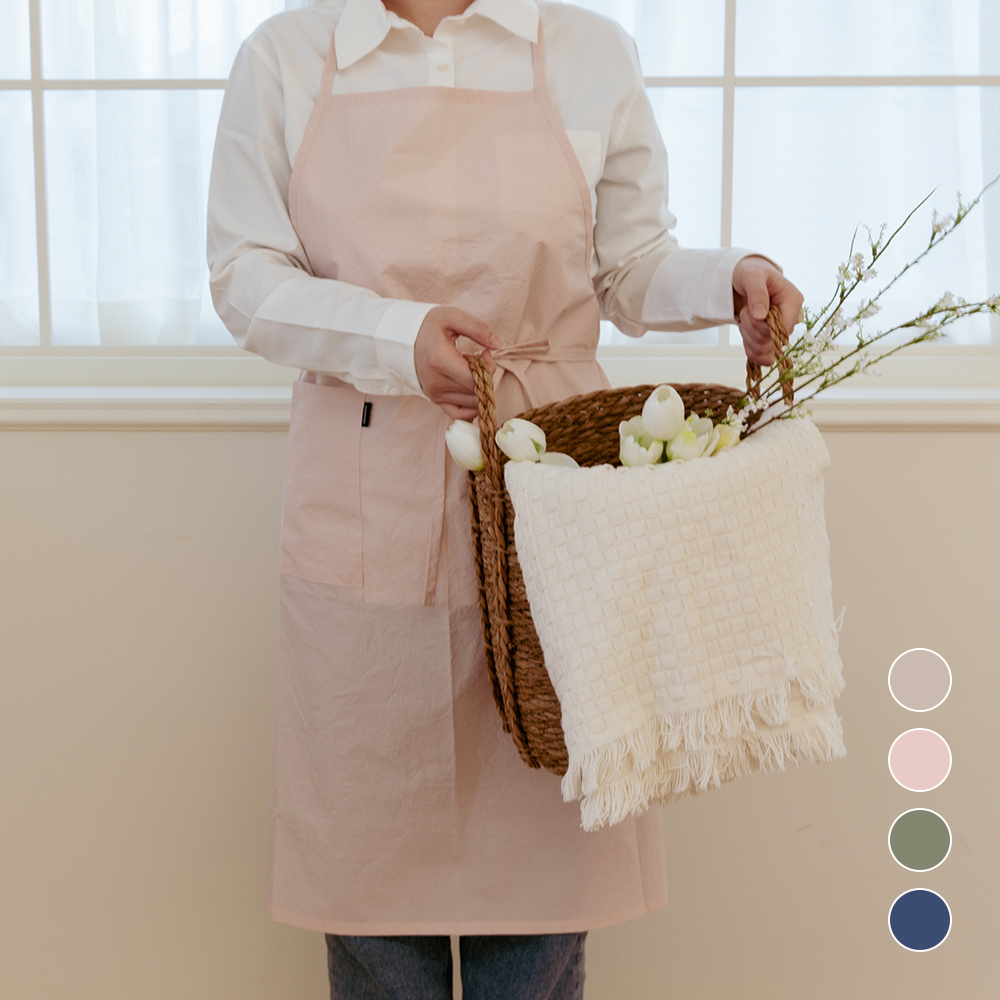 소소모소 가벼운 경량 코튼 앞치마(4colors) [+선물포장] 집들이선물