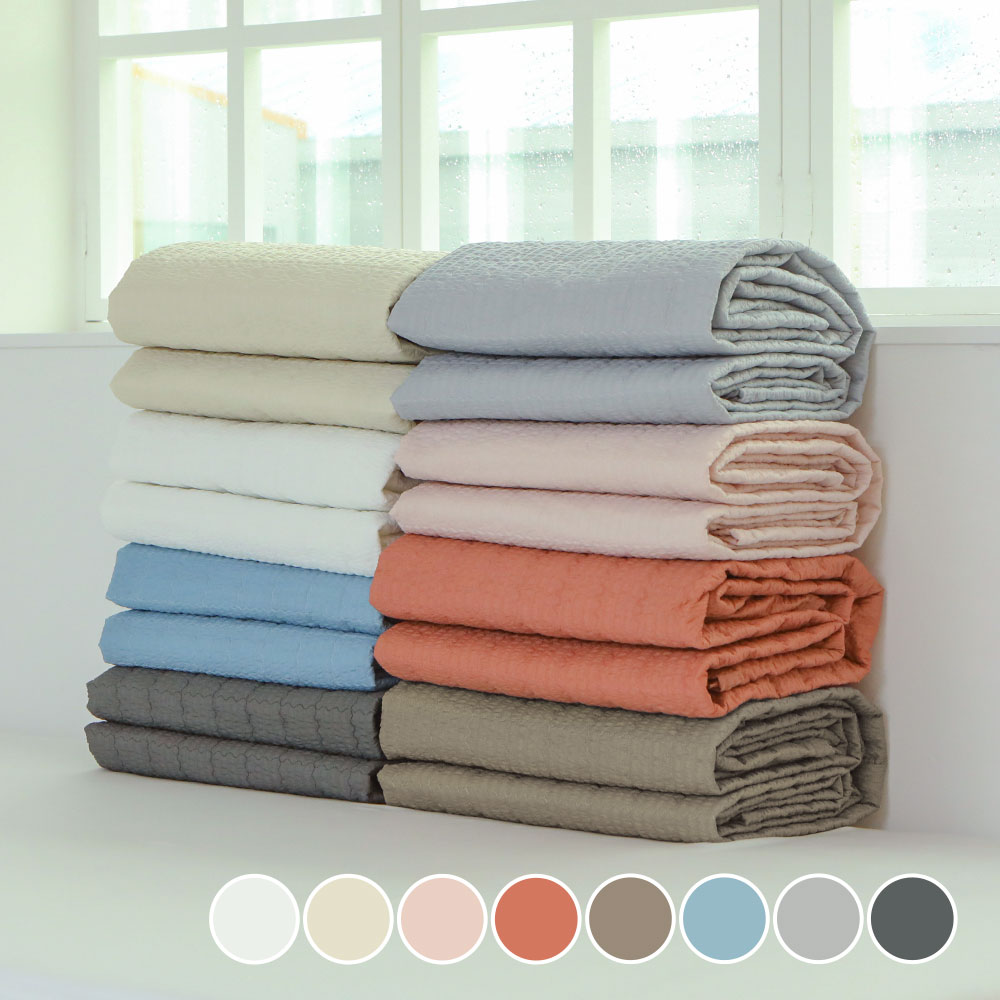 여름 항균 고정밴드 침대패드 SS 시어서커 화이트