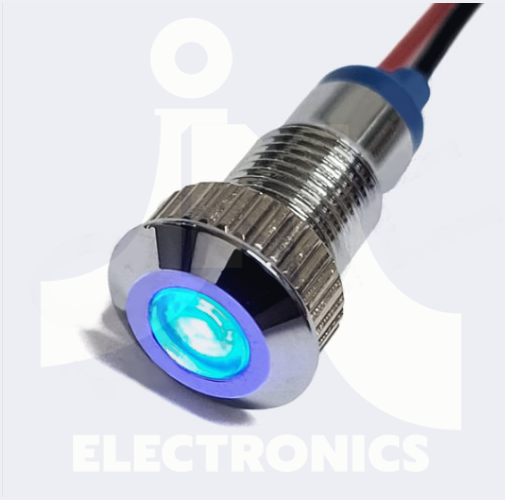 QN-8-B 8파이 청색 LED 인디케이터 램프  /  DC 3~24V