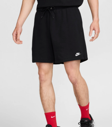 국내매장판 나이키 클럽 남성 프렌치 테리 플로우 반바지 블랙 D4 FN3521-010
