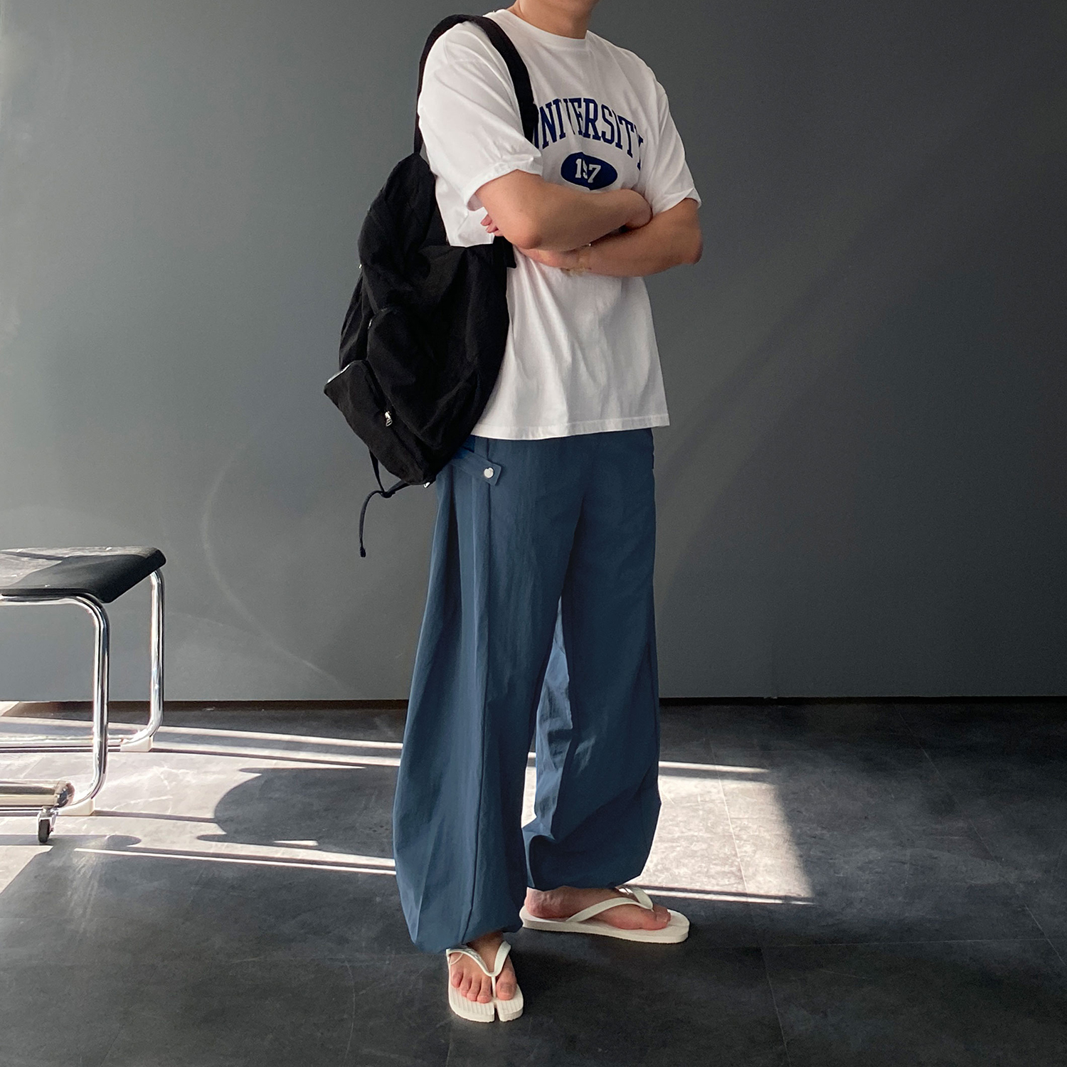 벌룬팬츠 나일론팬츠 남자와이드팬츠 이미지 6