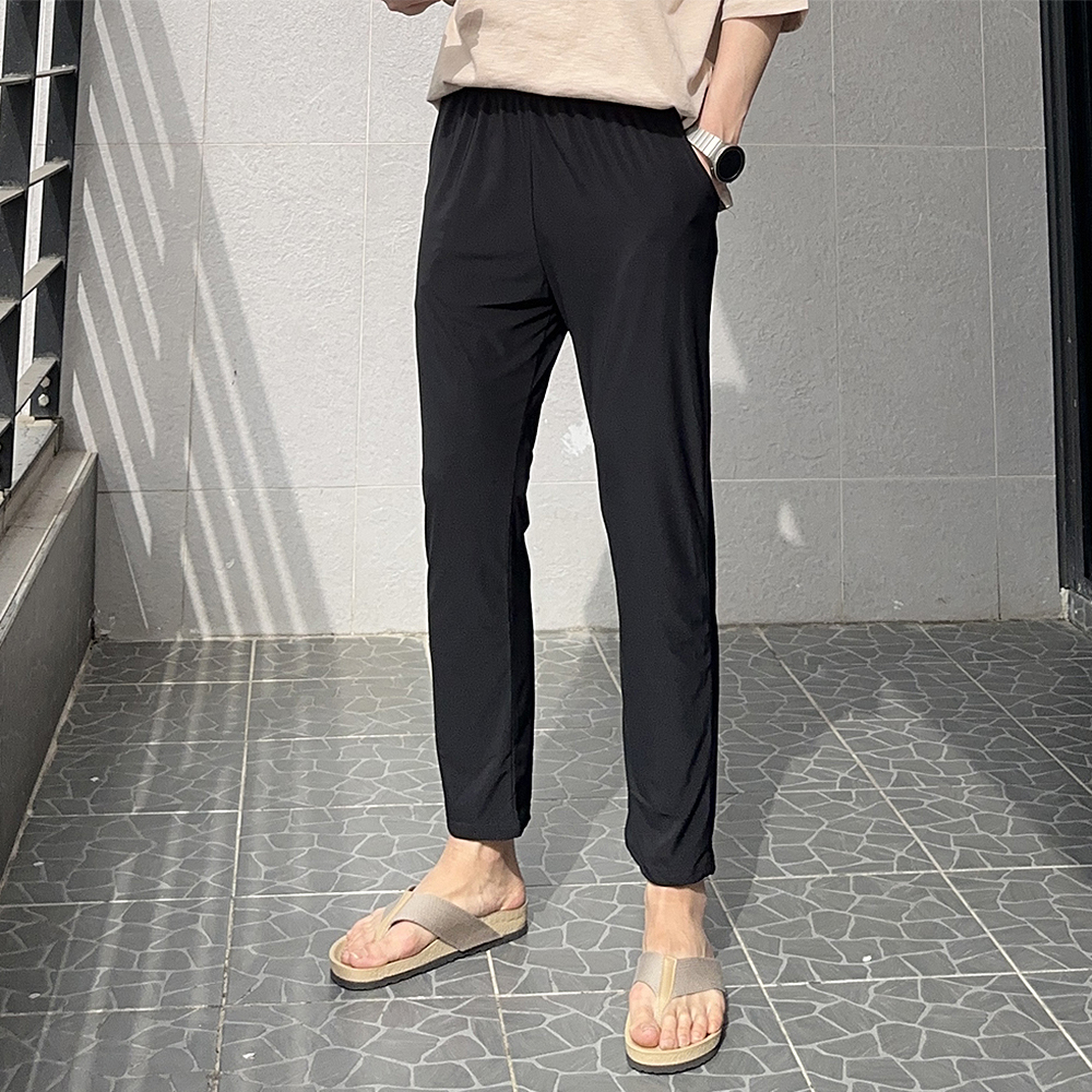 남자 아이스 쿨링 일자핏 커플 바지 남자냉장고바지