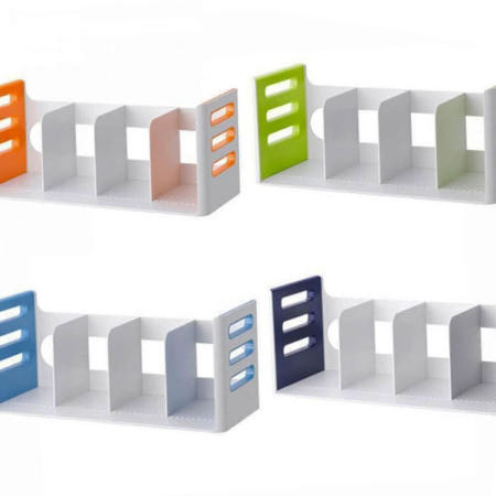 카파맥스 데코 간이 책꽃이 책상위 책장 데스크 문서 정리 북엔드 4단