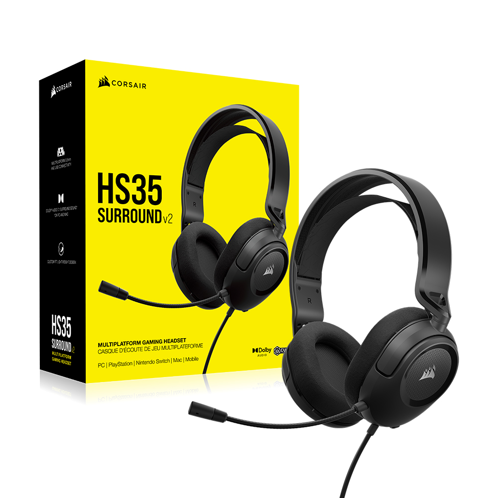 커세어 HS35 SURROUND V2 7.1채널 게이밍 헤드셋 - 상세 이미지 4