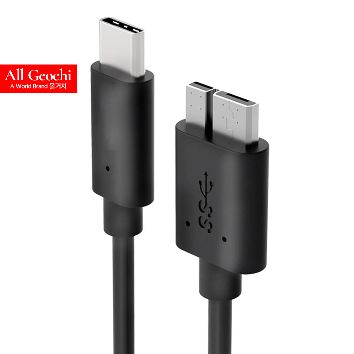 마이크로B케이블 C타입 USB 연결 Micro USB B 3.0 외장하드 연결선 50cm - 상세 이미지 3