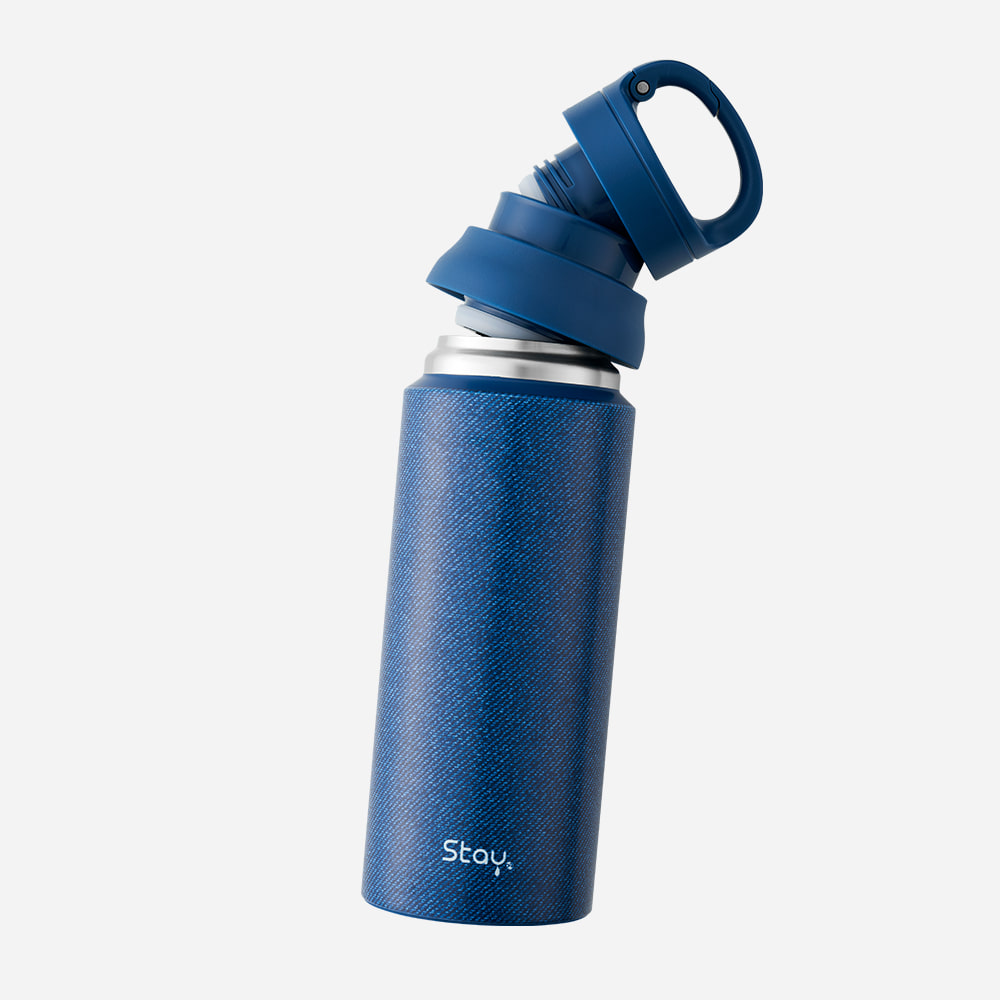 각인텀블러 컬러인쇄 스테이24 앤드링 텀블러 600ml 데님 청바지 물병 물통 - 상세 이미지 2