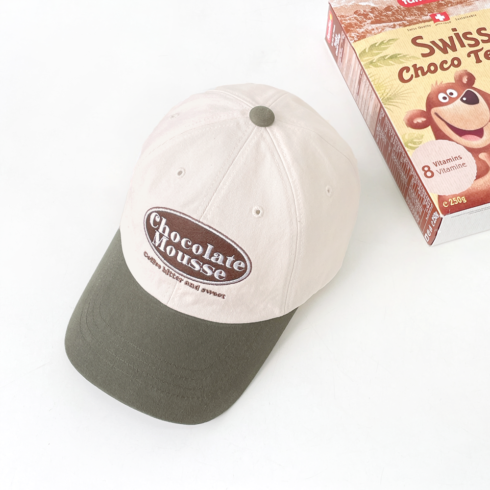 Chocolate 캐쥬얼 배색 남자 여자 볼캡 모자